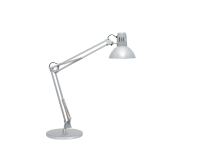 Schreibtischlampe MAULstudy Sockel ohne LED E27 Silber