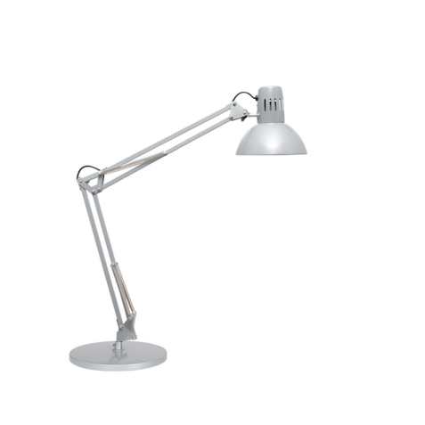 Lampe de bureau MAULstudy socle sans LED E27 argent