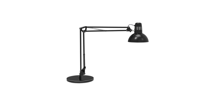 Lampe de bureau MAULstudy socle sans LED E27 noir