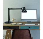 Bureaulamp MAUL Study voet excl.LED lamp E27 zwart