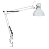 Lampe de bureau MAULstudy pince sans LED E27 blanc