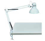 Lampe de bureau MAULstudy pince sans LED E27 blanc