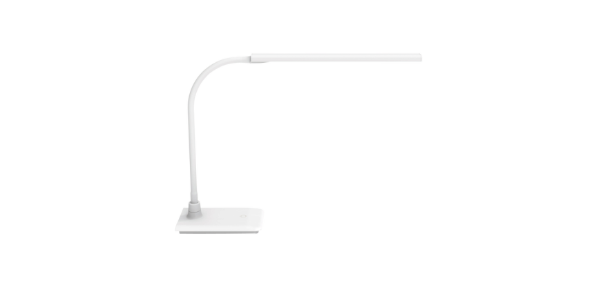 Lampe de bureau MAULpirro LED réglable socle blanc