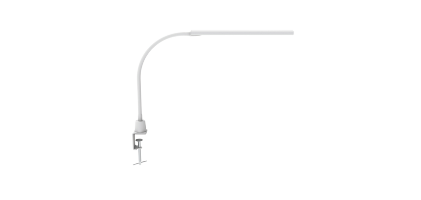 Lampe de bureau MAULpirro LED réglable pince blanc