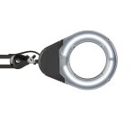 Lampe loupe MAULviso LED pince noir