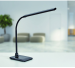 Adjustable MAULpirro LED desk lamp, black base
