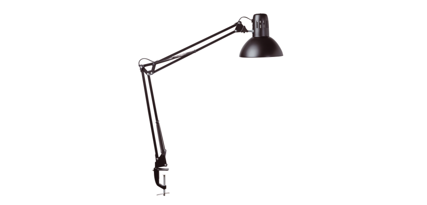 Lampe de bureau MAULstudy pince sans LED E27 noir