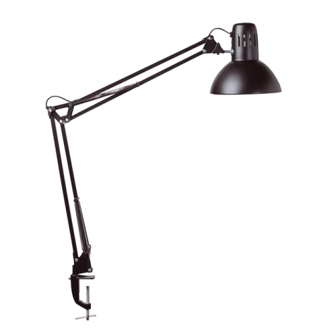 Lampe de bureau MAULstudy pince sans LED E27 noir