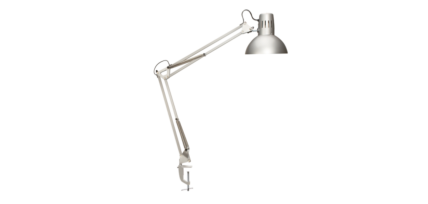 Lampe de bureau MAULstudy pince sans LED E27 argent