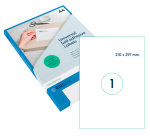 Etiquette Rillprint 210x297mm transparent mat 25 étiquettes