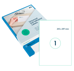 Etiket Rillprint 210x297mm mat transparant 25 etiketten