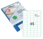 Etiquette Rillprint 38x21,2mm transparent mat 1625 étiquettes