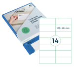 Label Rillprint 105x42mm matte transparent 350 labels