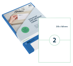 Rillprint Label 210x148mm transparent matte 50 labels