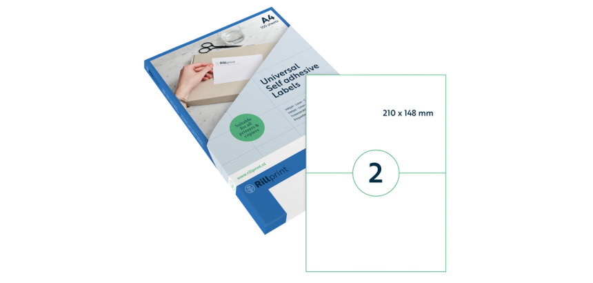 Rillprint Label 210x148mm transparent matte 50 labels