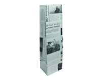 Sachet d'emballage IEZZY bouteille (vin) 10x8x41cm papier journal 50 pièces