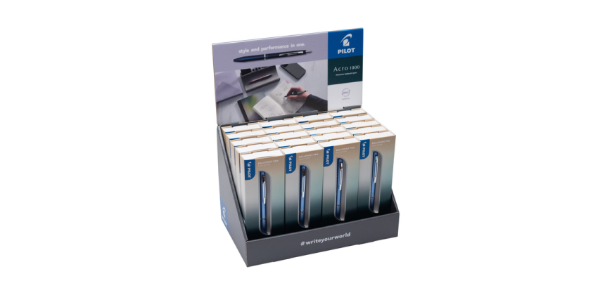 Stylo bille PILOT Acro 1000 Medium assorti