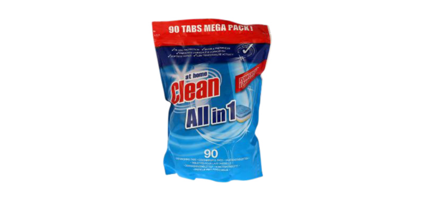 Dishwasher tablets at home Clean All-in-One pack 90 pieces
