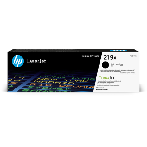 Cartouche toner HP W2190X 219X noir