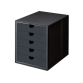 Module de classement SYSTEMBOX, 5 tiroirs, gris clair