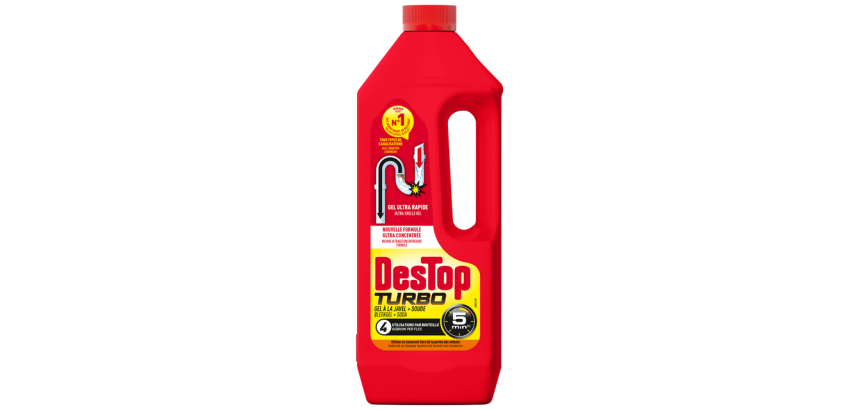 Déboucheur Destop Turbo Gel 1L