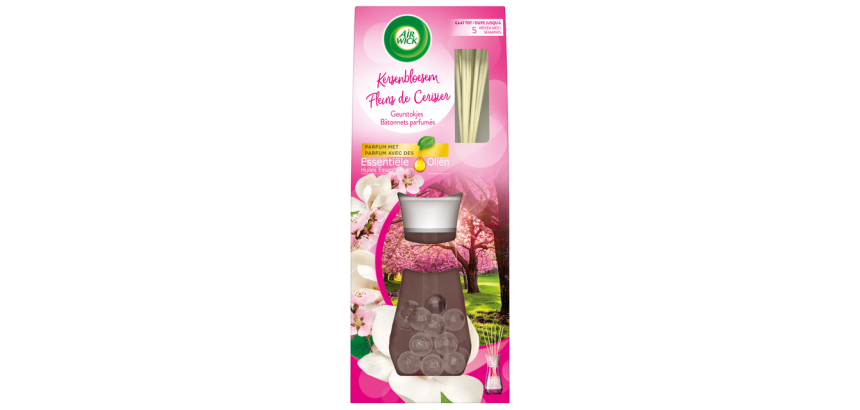 Bâtonnets parfumés Air Wick Oil Essential Oil Fleur de cerisier 33ml