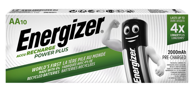 Pile rechargeable Energizer 10x AA 2000mAh