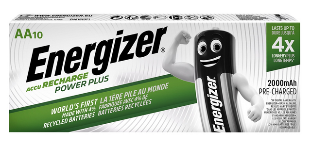 Pile rechargeable Energizer 10x AA 2000mAh