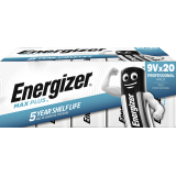 Pile Energizer Max Plus 20x 9v alcaline