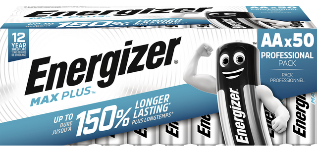 Energizer Max Plus Batterie 50x AA Alkaline