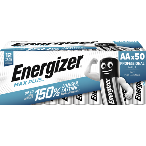 Batterij Energizer Max Plus 50xAA alkaline