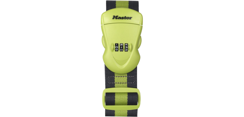 Sangle pour bagages MasterLock combinaison programmable vert/noir