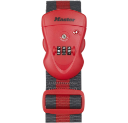 <span>Gepäckgurt TSA MasterLock programmierbare Kombination rot/schwarz</span>