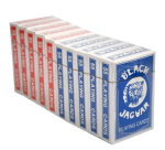 Jeu de cartes rouge et bleu 10 paquets filmés