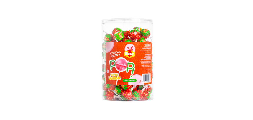 Lolly Hirsch Super Bubble Strawberry 100x17g