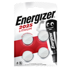 Pile bouton Energizer 4x CR2025 lithium