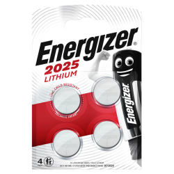 Pile bouton Energizer 4x CR2025 lithium