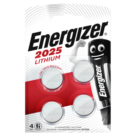 Batterij Energizer knoopcel 4xCR2025 lithium