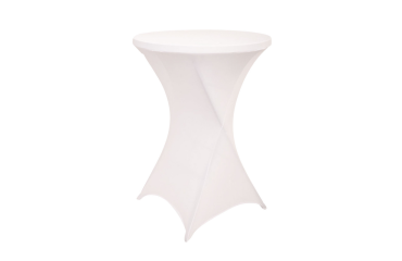 Housse de table haute BRASQ 80cm blanc
