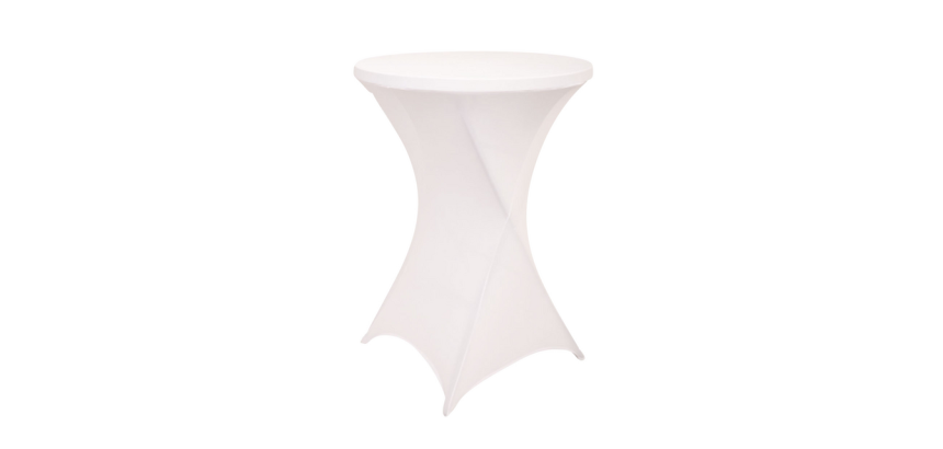High table cover BRASQ 80cm white