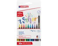 Brushpen edding 1340 glitter assorti set à 10 stuks