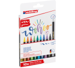 Feutre pinceau edding 1340 pailleté assorti set 10 pièces