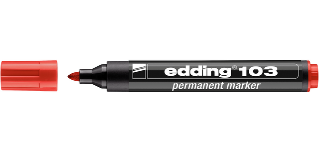 Viltstift edding 103 rond medium rood