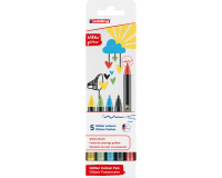 Fineliner edding 1200 pailleté Fin assorti set 5 pièces