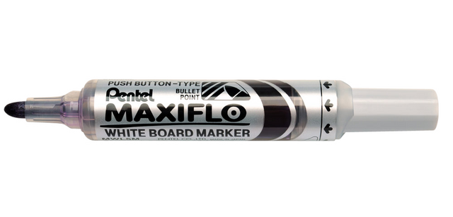 Whiteboardmarker Pentel MWL5M Maxiflo rond 3mm violet
