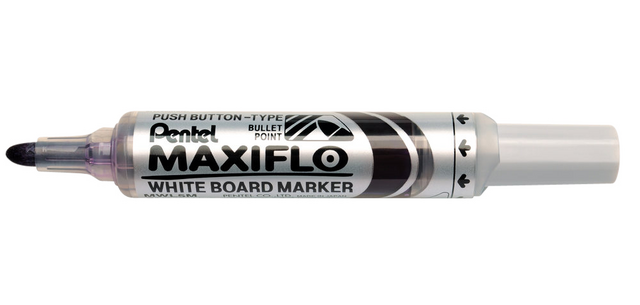 Whiteboardmarker Pentel MWL5M Maxiflo rond 3mm violet