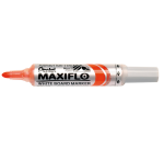 Whiteboardmarker Pentel MWL5M Maxiflo rond 3mm oranje