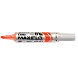 Whiteboardmarker Pentel MWL5M Maxiflo rond 3mm oranje