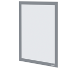 Infokader Nobo zelfklevend A4 zilver 2 stuks