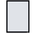 Porte-affiche Nobo magnétique autocollant A3 noir 2 pièces